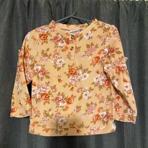 Floral pullover sweatshirt